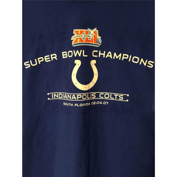 Indianapolis Colts 2004 Super Bowl Champions Football Large T Shirt - Picture 2 of 3